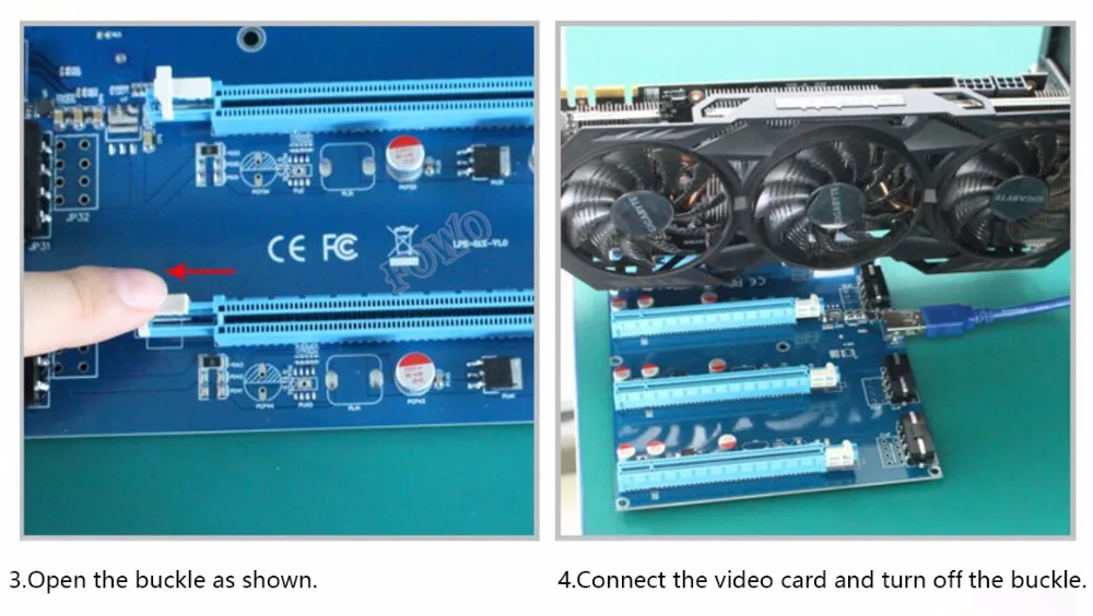 PCI-Express PCIe 1-4 PCI express 16X Слоты Riser Card PCI-E 1X внешний 4 слота адаптер PCIe порт мультипликатор для майнинга