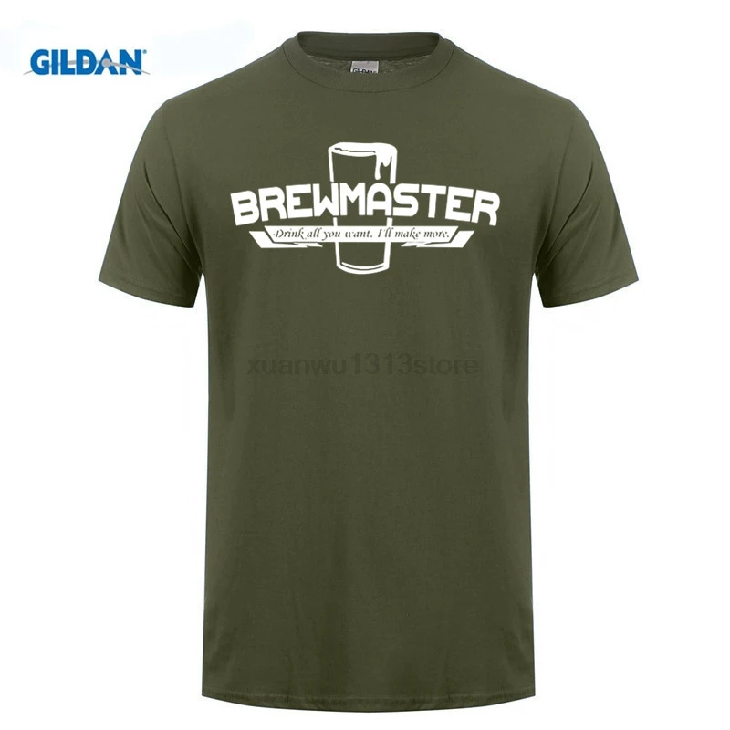 GILDAN Brewmaster Homebrew ремесло Пивные майки мужские с коротким рукавом пивоварня пивные