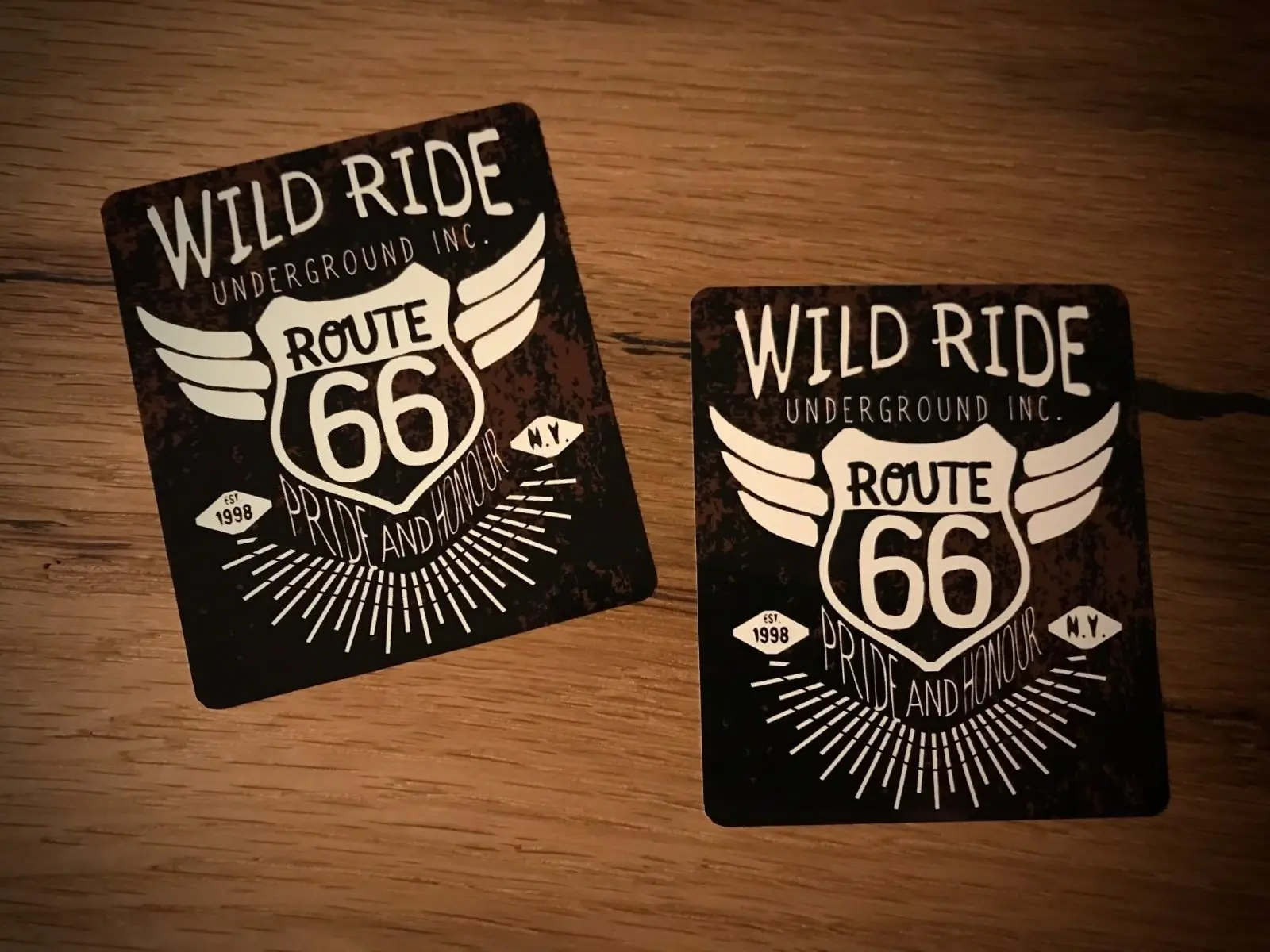 

Wild Route 66 Decal Sticker USA V8 Vintage Hotrod Muscle Car Retro # 168