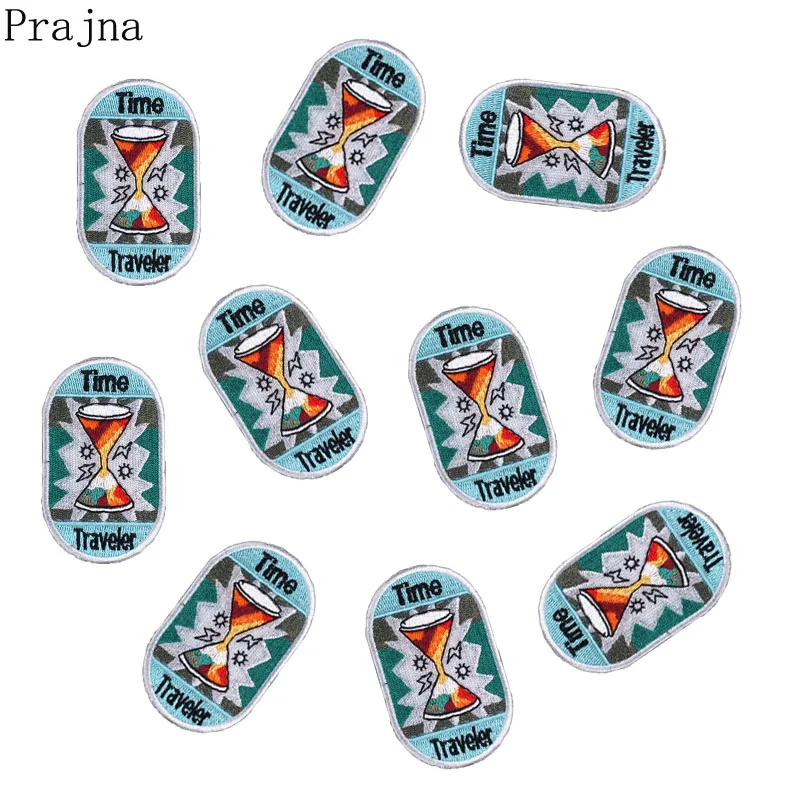 Праджня гладильные Патчи песочные часы время путешественник патч железа на