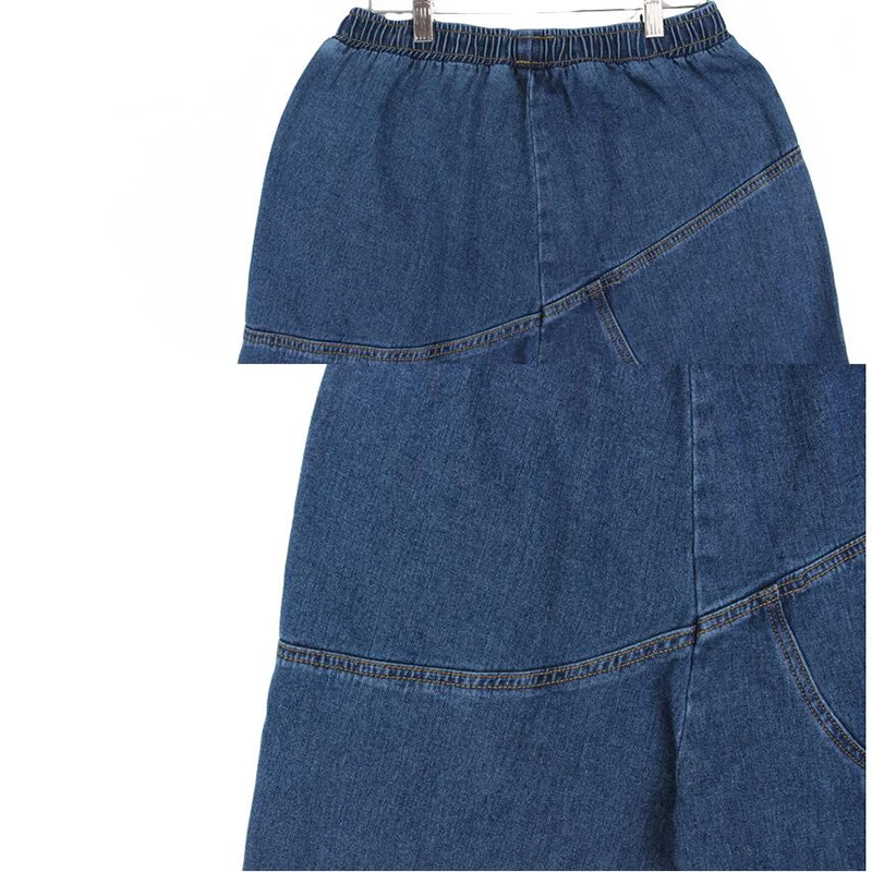 

XL-5XL Women's Large Size Loose Jeans Harem Pants Spring Fall New Lady Wide Leg Pants Fashion Personality Hip-Hop Female Pants