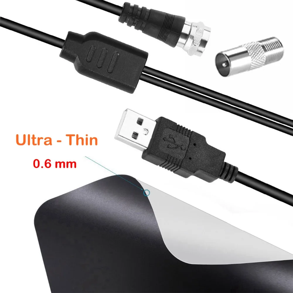 Комнатная ТВ антенна HD радиус цифрового 100 миль телевизионная Fox Surf DVB T ATSC VHF UHF Anten