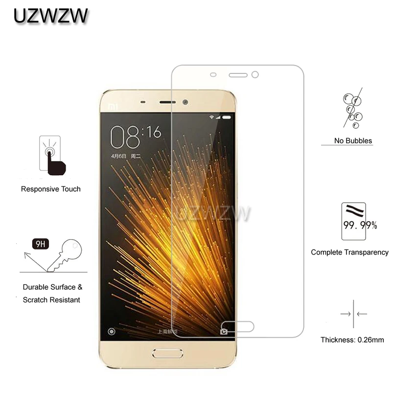 2 шт для Xiaomi mi 5 Pre mi um 2.5D 0,26 мм закаленное стекло для защиты экрана для Xiaomi mi 5 mi 5 защитное стекло