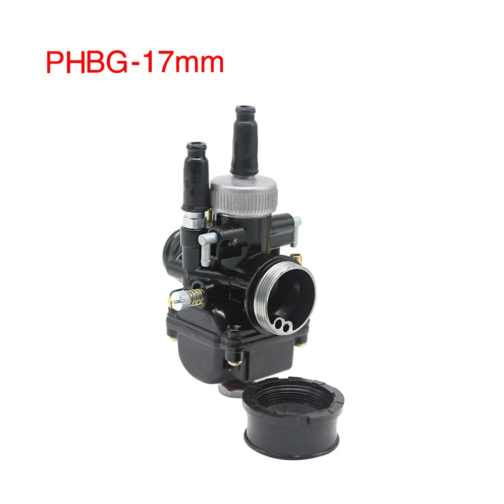 PHBG 17mm ZS MOTOS 17 мм 19 мм 21 мм Dellorto PHBG DS черный гоночный Карбюратор Carb DIO JOG 50cc 90cc BWS100 для мотоциклов Puch Yamaha Zuma - Цвет: PHBG 17mm