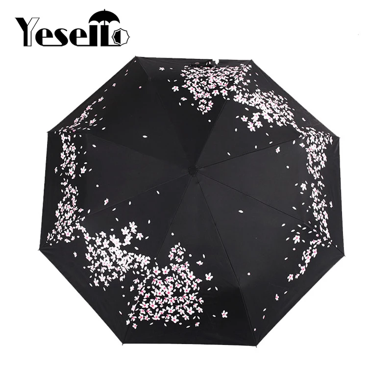 Yesello SAKURA антиуф складной зонт для женщин|umbrella for women|umbrella umbrellafolding umbrella women |