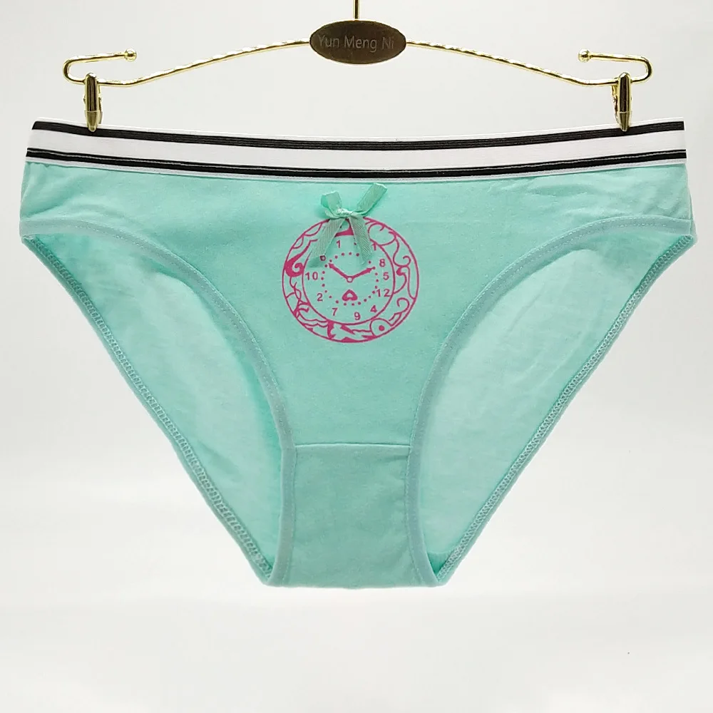 12 шт./партия женские хлопковые трусы с принтом | Женская одежда