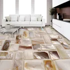 3D Настенные обои на заказ, красочная раковина, креативная напольная плитка, мозаика, наклейка, гостиная, ванная комната, нескользящий домашний декор