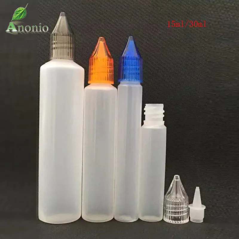 Пластиковая бутылка 15 мл для eliquid ручка PE 30 прозрачная крышка Модные Пустые