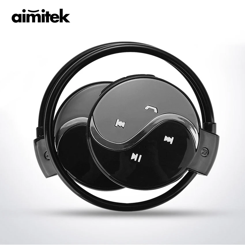 Aimitek Mini 603 беспроводные Bluetooth наушники спортивные стерео наушники MP3 музыкальный плеер слот карты Micro SD с микрофоном для телефонов