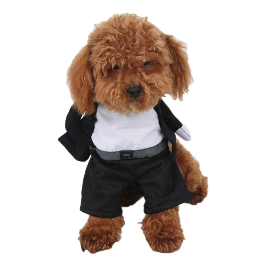 

Black Dogs Costumes Schoolboy Cosplay Suit Funny Party Apparel for Dogs Pets Clothes disfraz perro S-XL Dropshipping Support