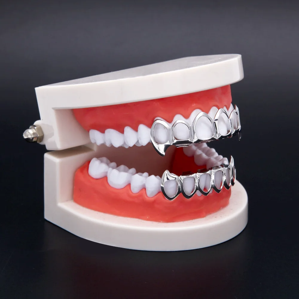 TeethGrillz золотого цвета в стиле хип хоп|vampire grill|bottom grillgold grill |