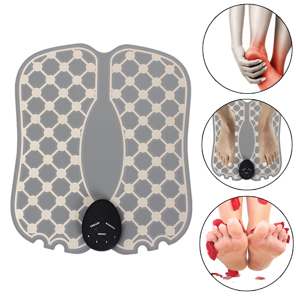 Переносной массажер для ног тренажер мышц стимулятор Электрический коврик