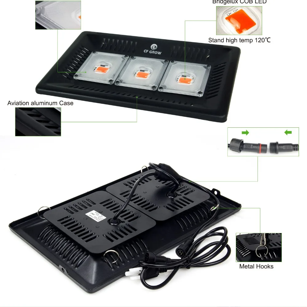 CF Grow COB Led Light ультра тонкий водонепроницаемый полного спектра для теплицы
