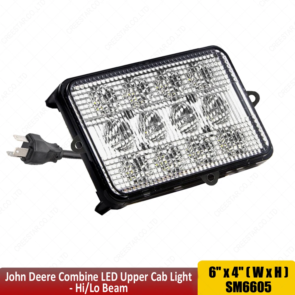 Заменяет номера частей John Deere OEM: AH159332 AH159333 AH170565 AH128327 AH128328 60W трактор светодиодные