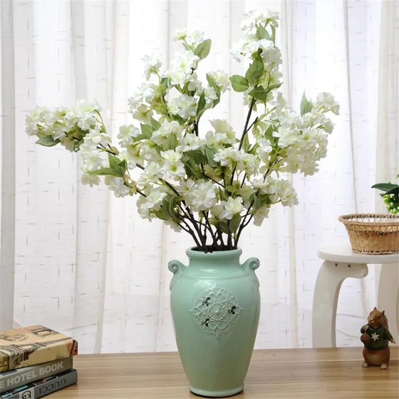 8 шт. искусственные цветы 88 см|fake cherry blossom flowers|cherry flowerflower branch |