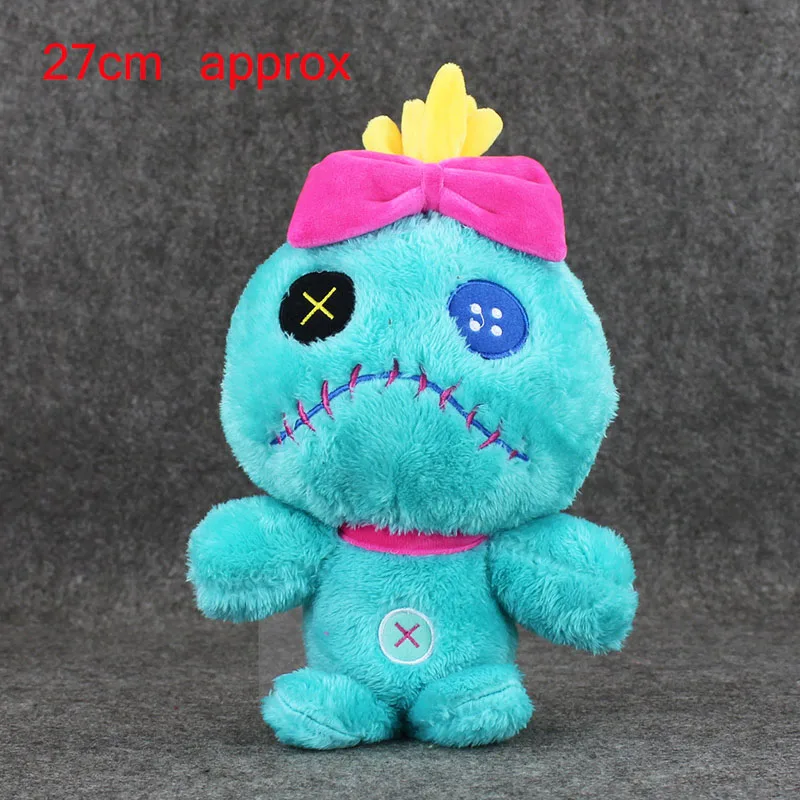 27cm approx Лило и Стич плюшевые куклы игрушки стежка с Scrump мягкие игрушки отличный подарок 6 стилей по выбору - Цвет: 27cm approx
