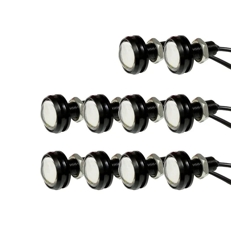 10 шт. 12 в 9 Вт 23 мм LED DRL Орлиный взгляд освещение автомобиля противотуманные