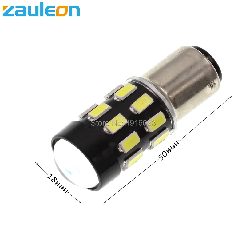 Zauleon 2 шт. S25 BAY15D P21/5 Вт 1157 LED Белый DRL обратный резервный сигнал поворота авто Замена