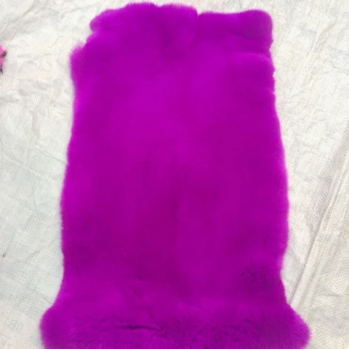 grape Цена настоящий кроличий мех 40x24 см DIY Шарфы шапки помпон пальто Одеяло Подушка швейный Материал Пушистый мягкий натуральный мех R16 - Цвет: grape