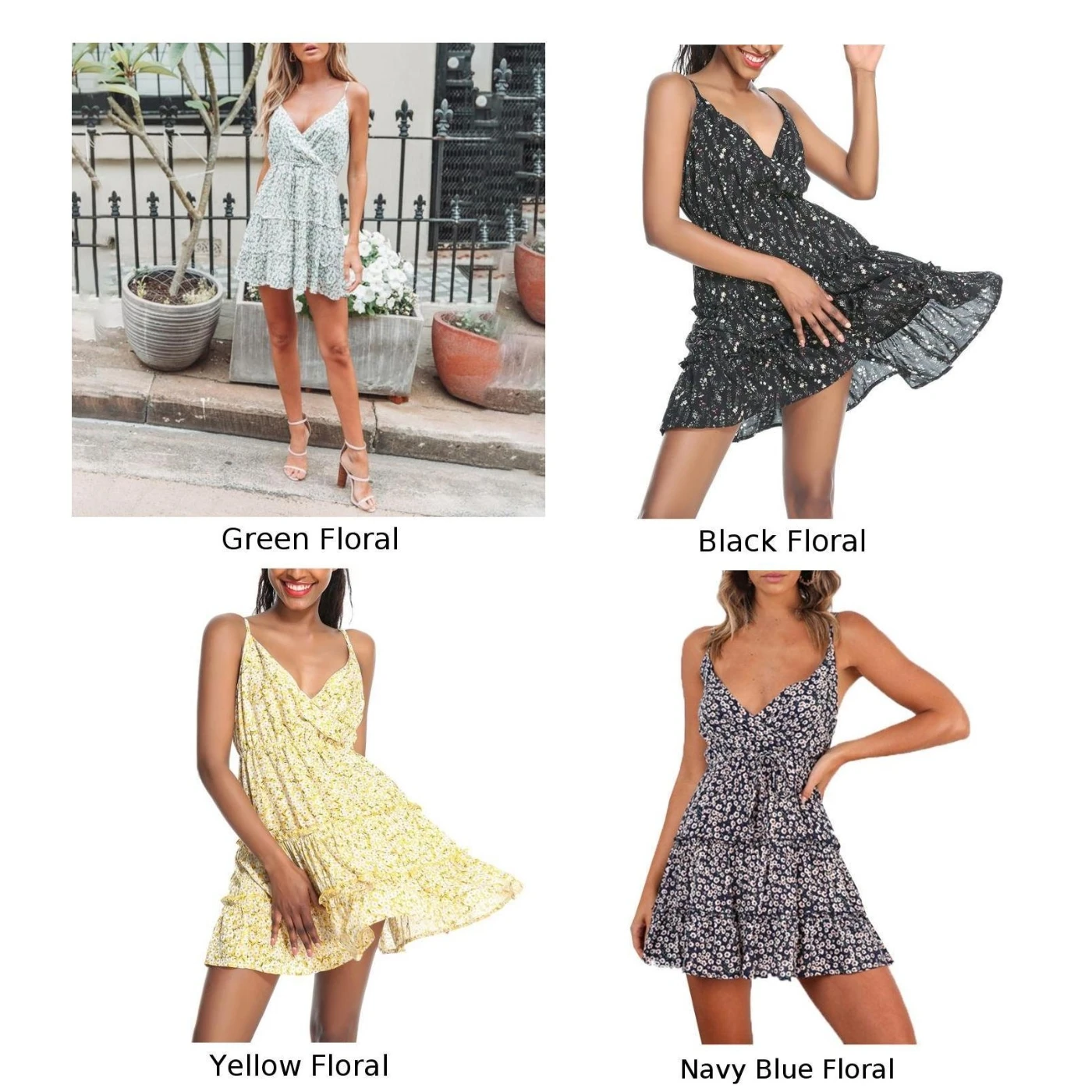 Женское расклешенное платье женское пляжное летнее с v-образным вырезом