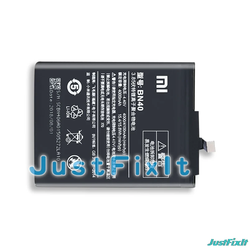 BN40 Original Replacement Battery For Xiaomi Redmi 4 Pro Prime 3G RAM 32G ROM Edition Redrice Hongmi Genuine 4100mAh | Мобильные