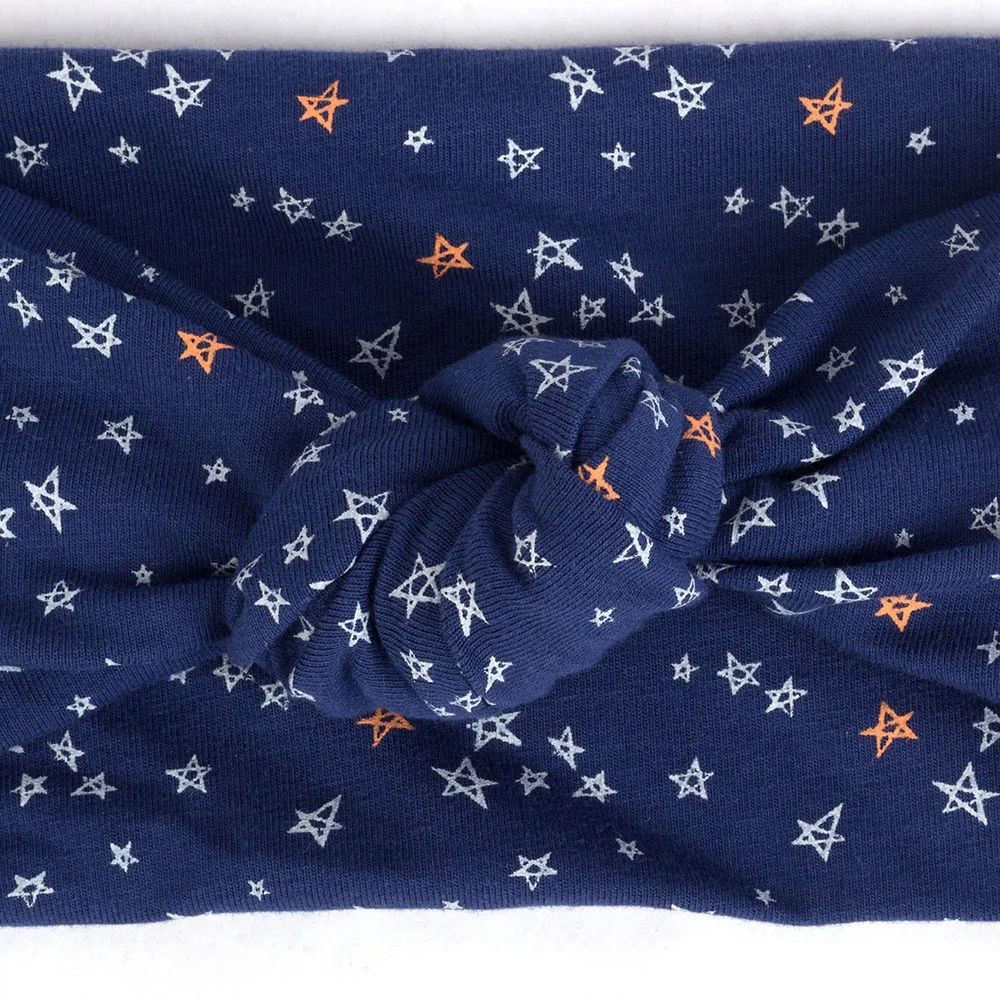 Geebro Модные женские головная повязка с принтом в богемном стиле бантом узлом