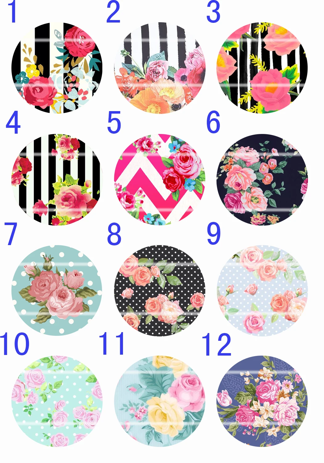 Ручная работа 10 мм ~ 30 красочное изображение искусственное ожерелье украшение и