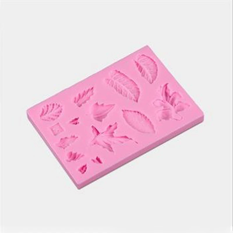 Силиконовая форма для мастики торта мыла цветов листьев|Формы тортов| |