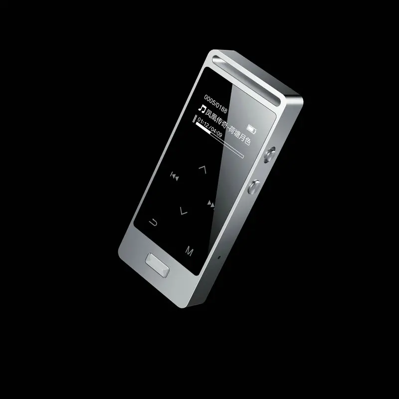 Yescool X3 8 Гб металл Профессиональное качество Мини Диктофон MP3 HIFI loseless музыкальный плеер FM Радио сенсорный экран серебристый
