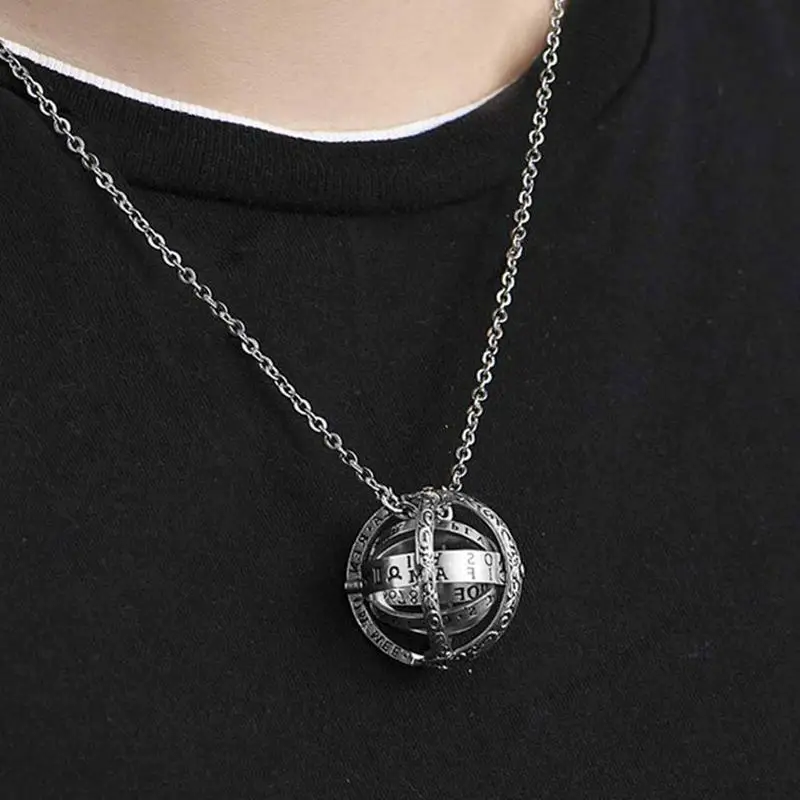 Серебряное/золотое креативное астрономическое колье в форме шара ожерелье