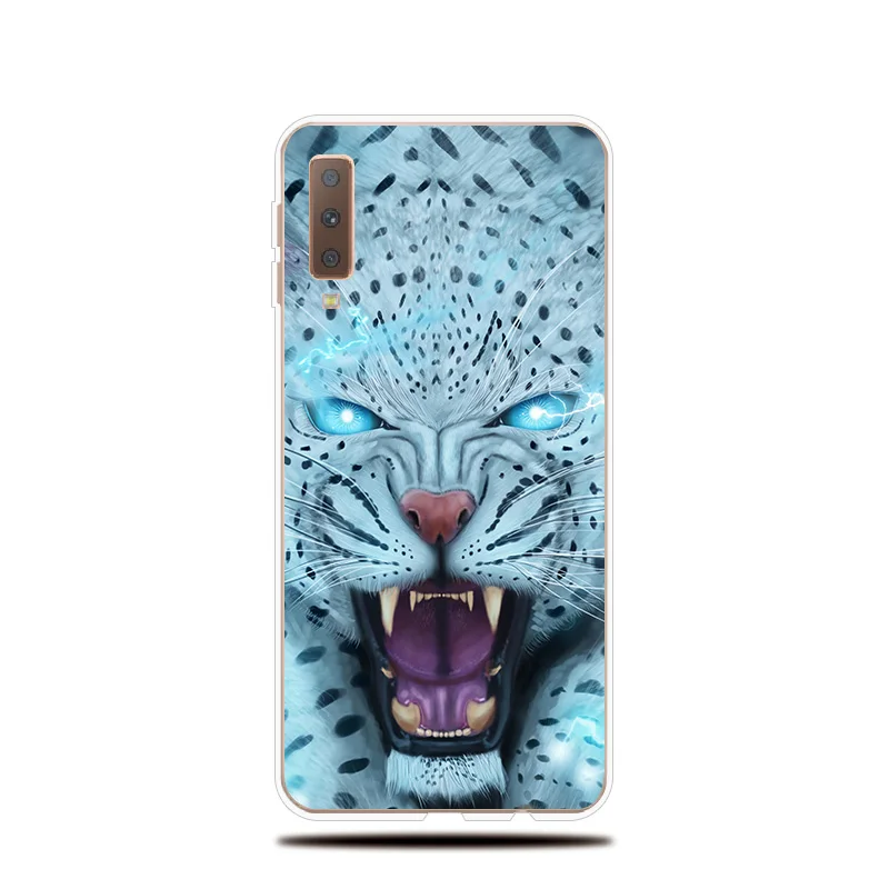 Гепард Тигр Лев Силиконовый чехол для samsung Galaxy A3 A5 A7 2017 2016 2015 Крышка A6 A8 A9 плюс 2018 A6S