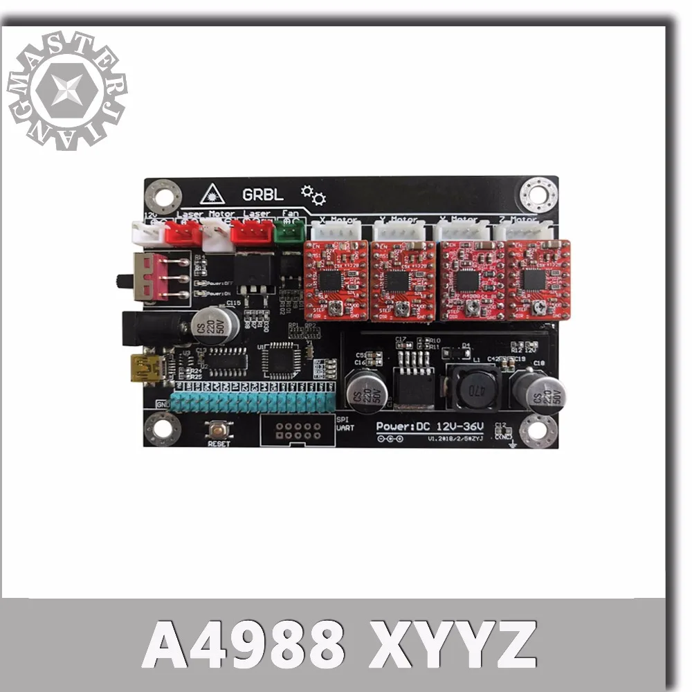 CNC 3018 XYYZ 3 Axis Double Y Stepper Motor USB Driver Board Controller Laser board for GRBL Router Engraving Machine. | Инструменты