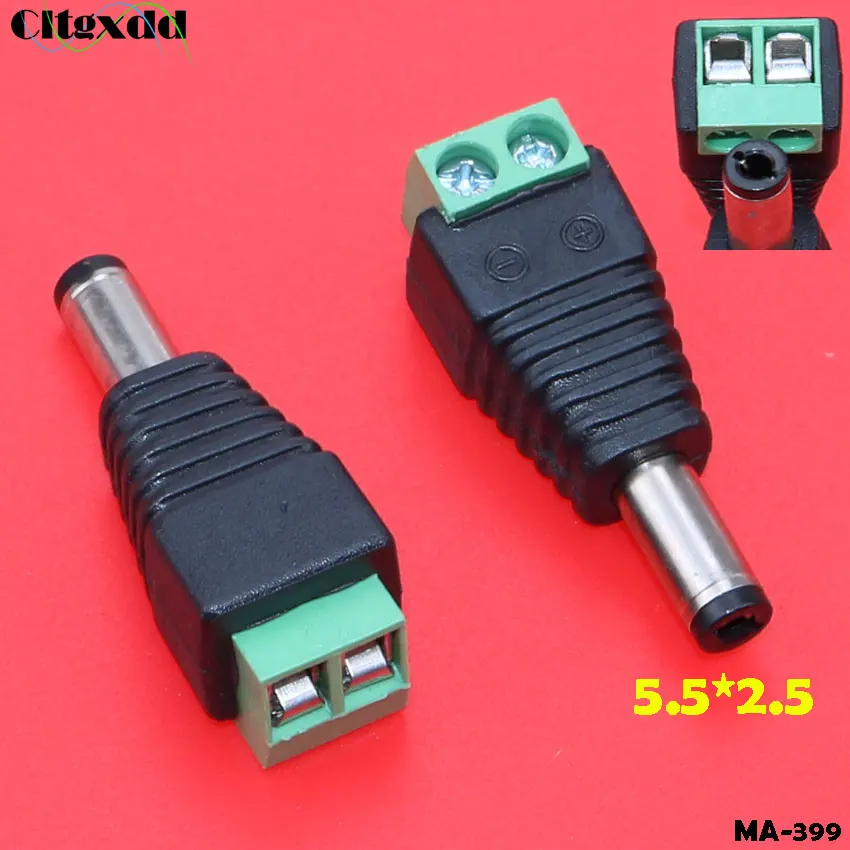 1 шт. разъем питания постоянного тока папа мама 5 5*2 1/5 BNC RCA для обжимной клеммной
