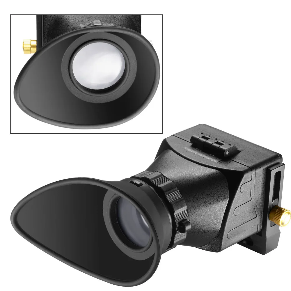

Neewer Universal Camera Viewfinder, 2.5 x Magnification for 3-inch and 3.2-inch Screens with LCD Display for Canon, Nikon, Sony