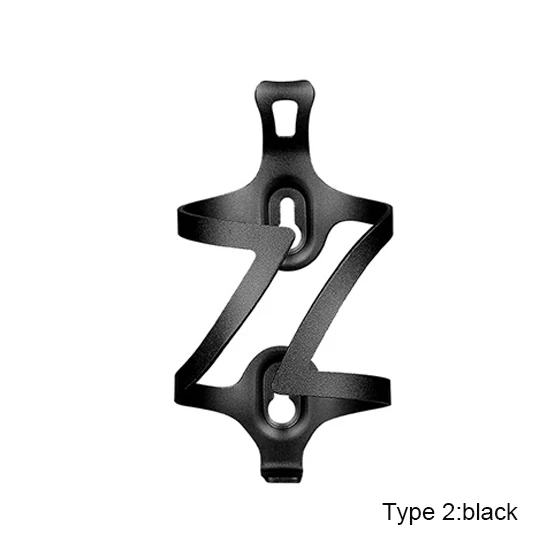 Type2 black Велосипедный держатель для бутылки воды из алюминиевого сплава, регулируемая Сверхлегкая Подставка для бутылки на велосипед для горного велосипеда, аксессуары - Цвет: Type2 black