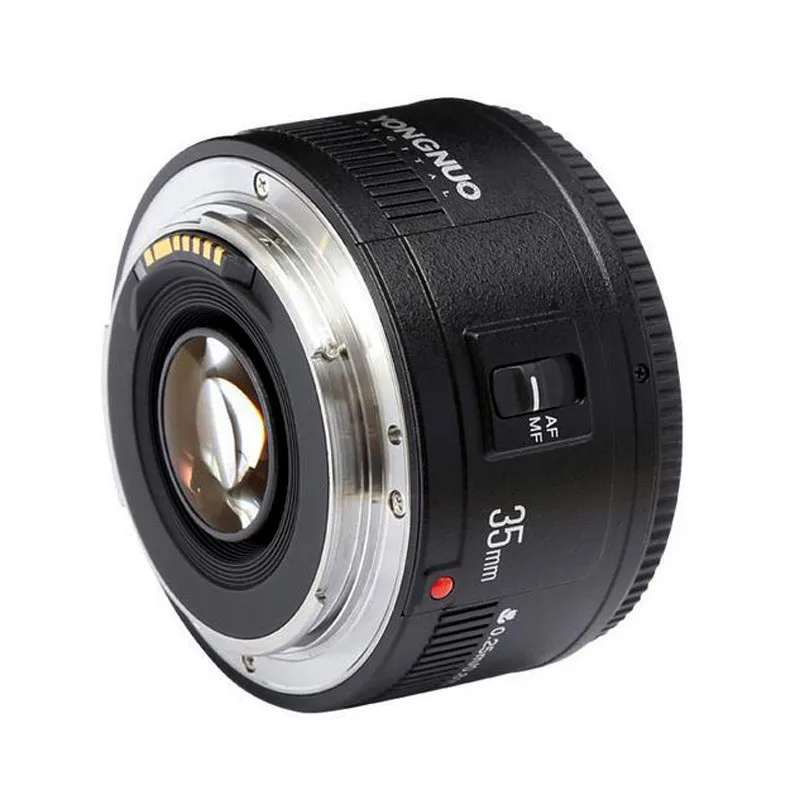 YN35MM AF MF YONGNUO 35 мм F2 объектив с большой апертурой широкоугольный объектив с фиксированным фокусом для Canon EOS EF DSLR полнокадровые и APS-C камеры