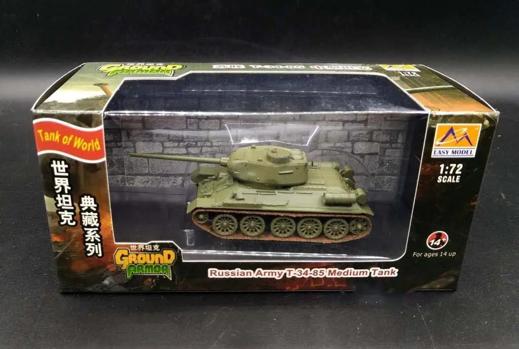 Второй мировой войны русский T34 85 бак во всем мире Ограниченная серия 1: 72 не литья