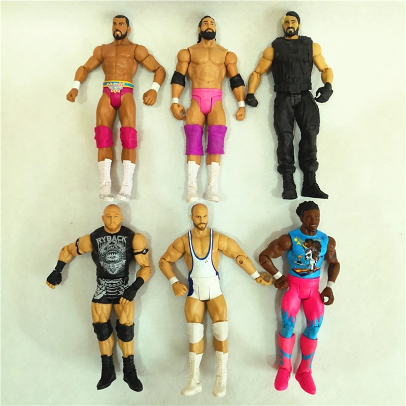 5pcRandom Wrestling Wrestler Seth Rollins danel Bryan Mark Henry Dave Bautist фигурка игрушка Brinquedos Фигурки Модель подарок