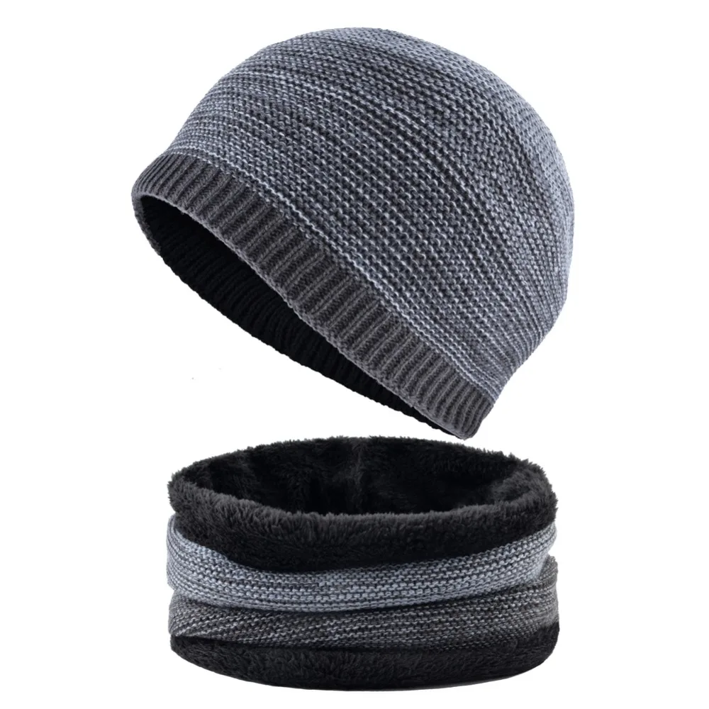 Простой мужские зимние шапки вязаные шерстяные Skullies для мальчиков хип-хоп кепка осенние gorros мужские теплые мягкие шапки для мужчин шапка зимняя мужская