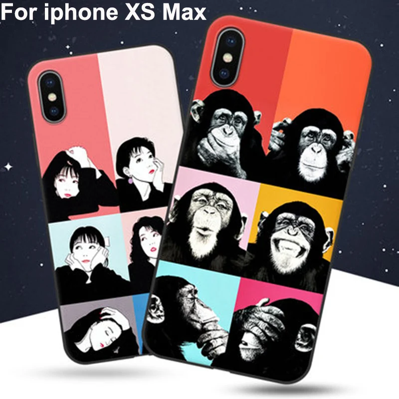 

6.5" For iphone XS max case cover cartoon cover For iphoneXS max case soft back cover For iphone XSMax phone cases shell coque
