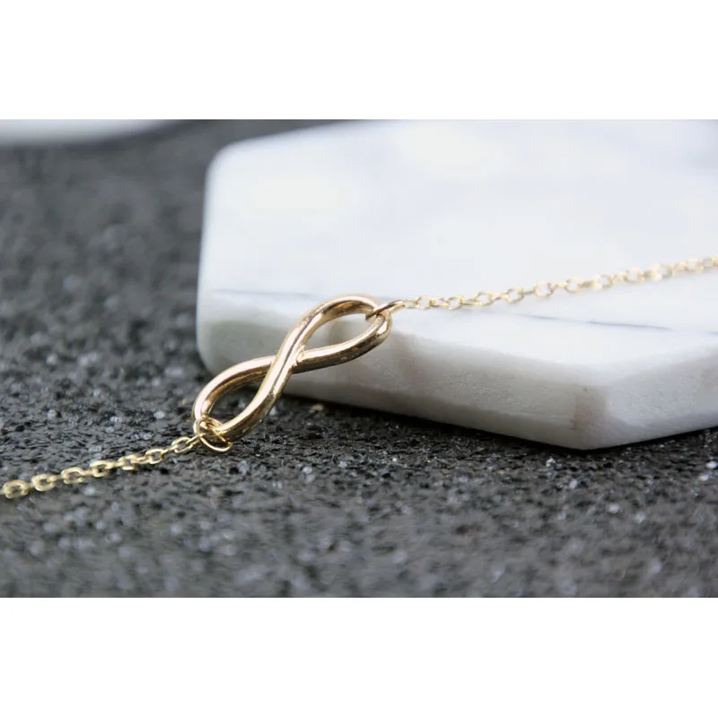 Модные золотые Браслеты восемь Бесконечность для женщин подарок Оптовая продажа