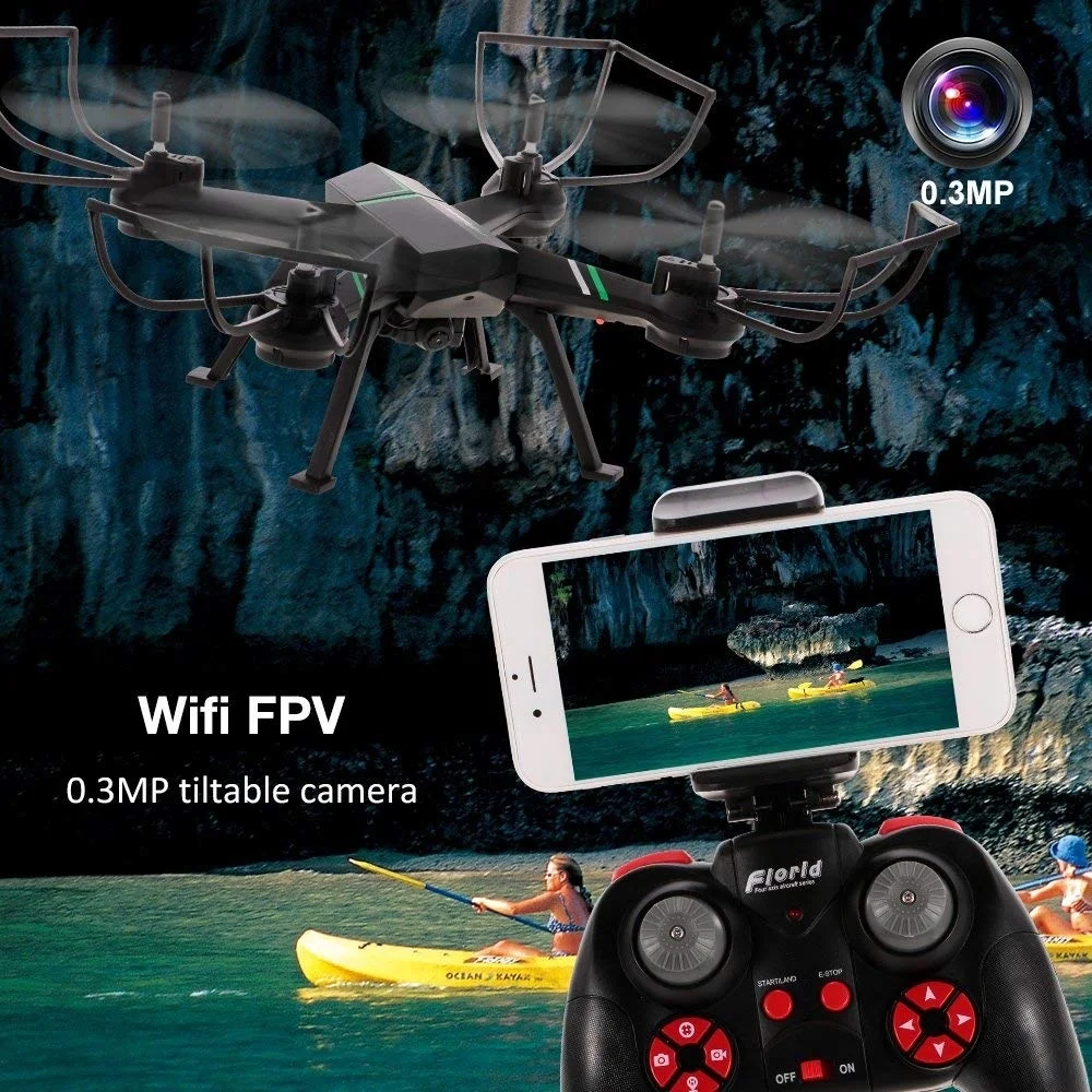 Квадрокоптер с дистанционным управлением Wifi FPV мини селфи Дрон HD 480P камера F8W 2 4G