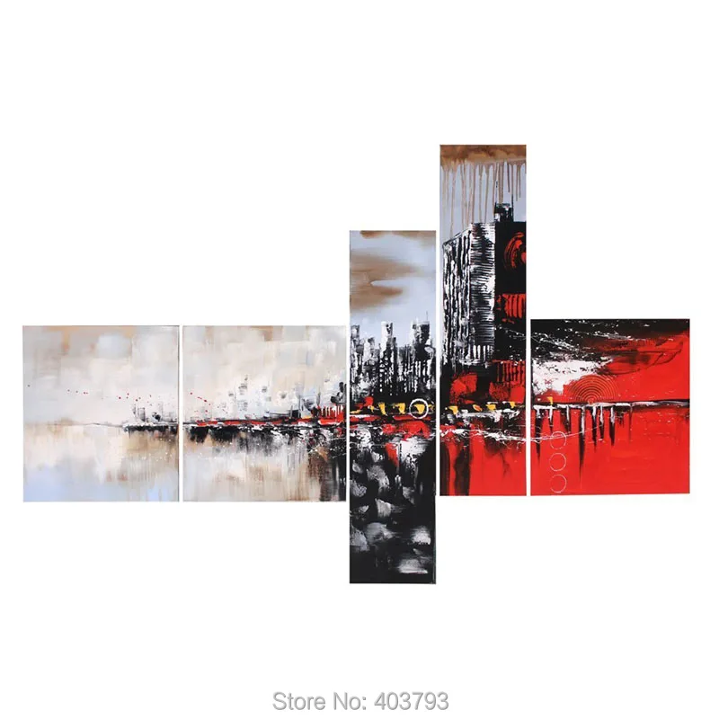 4 шт./партия картина маслом на холсте