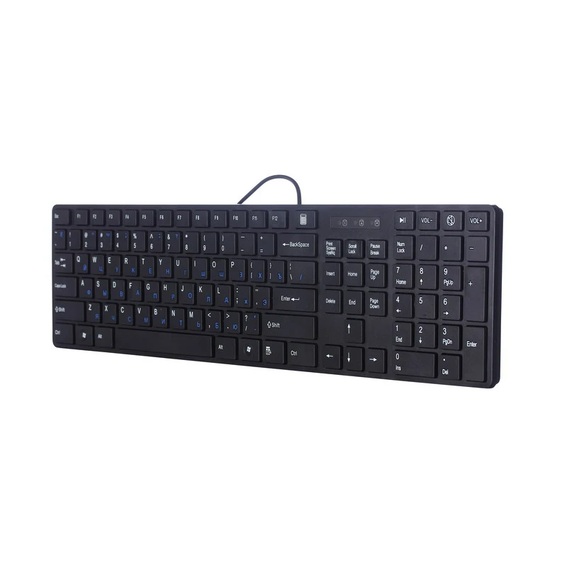 Russia USB Wired Keyboard Noiseless Pro Gaming For Computers Laptop | Компьютеры и офис