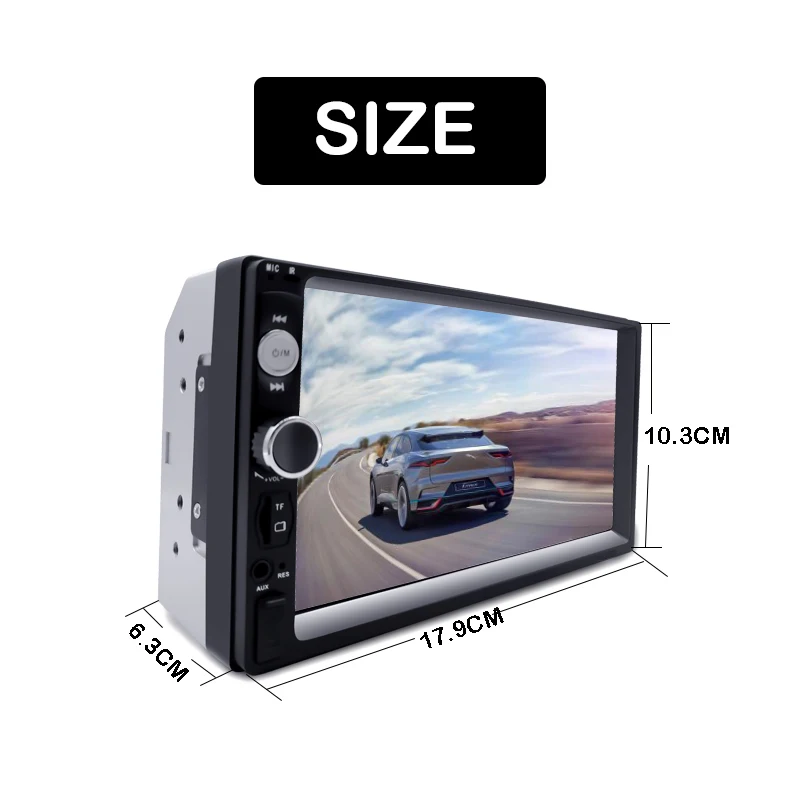 7 &quotHD 2 Din Автомобильный Радио авторадио мультимедийный плеер 2DIN сенсорный экран