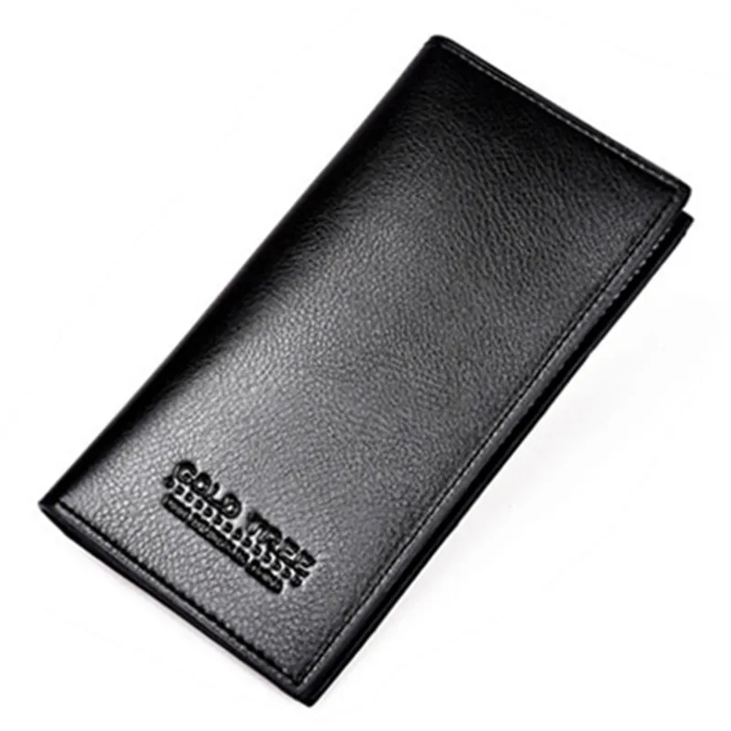 Модные осенние мужские кошельки Винтажный Длинный кошелек из искусственной кожи