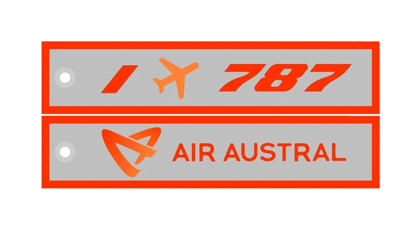 Брелок для ключей с вышивкой I Love Aircraft 787 Air австралийская авиация | Автомобили и
