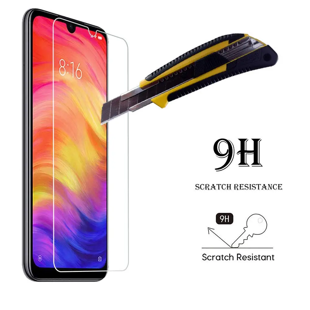 Закаленное стекло для Xiaomi Redmi Note 7 Pro 2 шт. Защита экрана Note7 защитная пленка |
