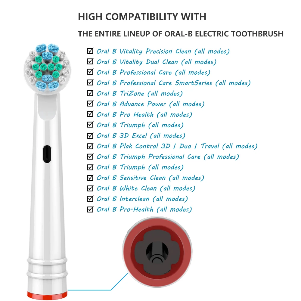 Насадки для зубной щетки Oral B 12 шт. сменные насадки Braun b|Насадки зубных щеток| |