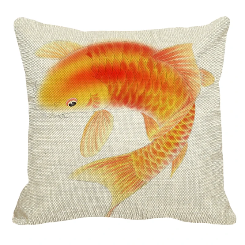 XUNYU белье чехол мультфильм карп шаблон Чехлы для дивана Decorativer наволочка AC066